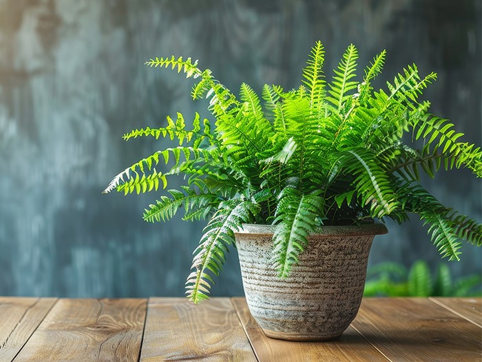 Boston fern potted.